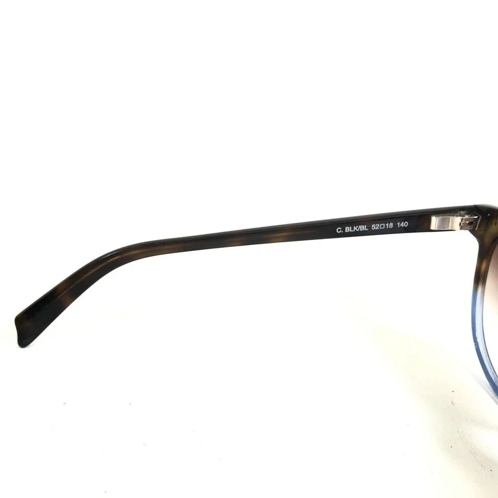 Gem Sunglasses 71 C.BLK/BL Blue Brown Tortoise Crystals Frames with Brown Lenses